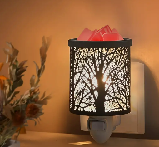 Modern Metal Plug-In Wax Warmer - Tree