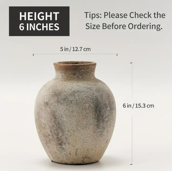 Clouded Round Ceramic Vase